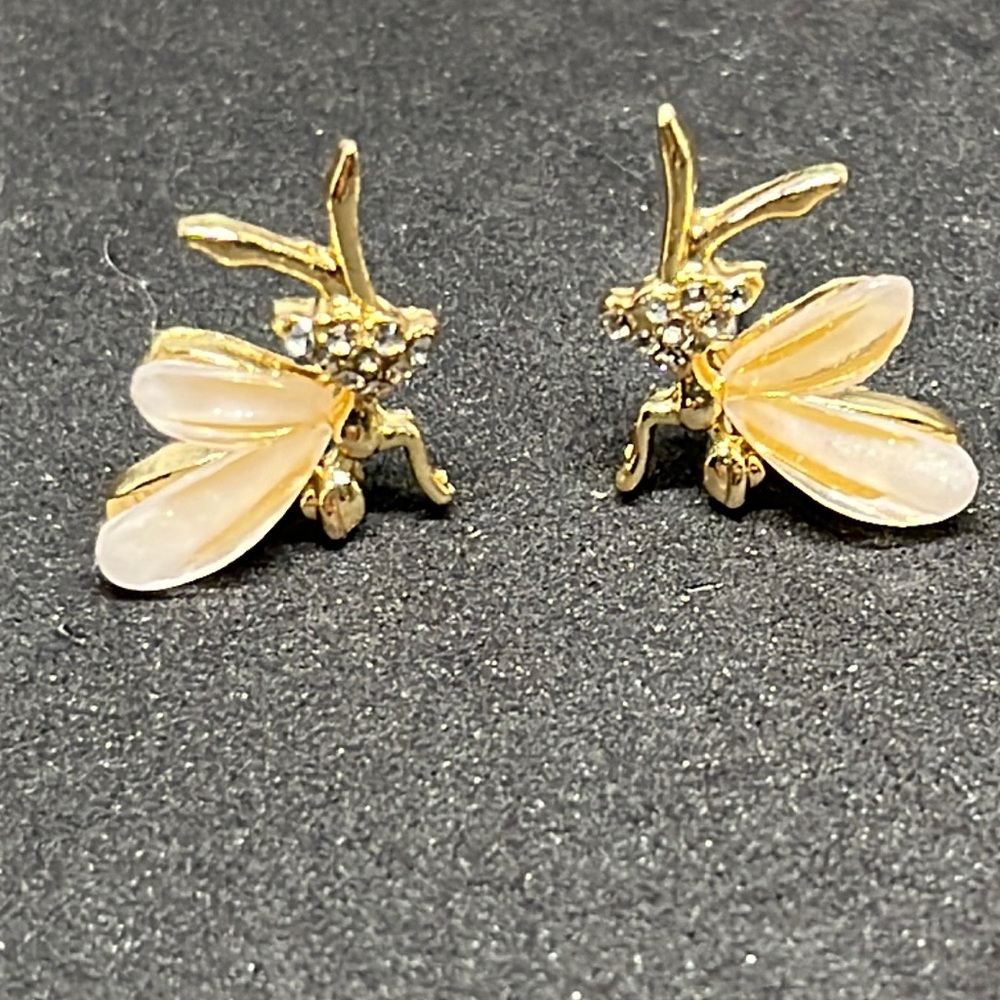 Earrings bee rhinestoneโ